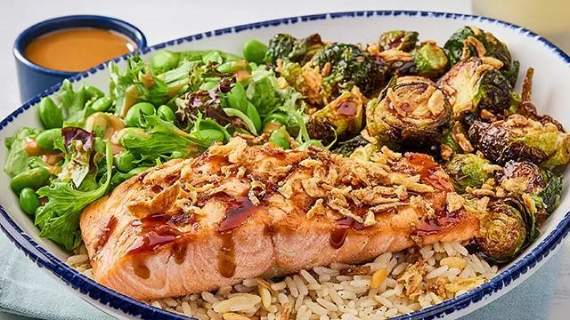 Sesame Soy Salmon Bowl