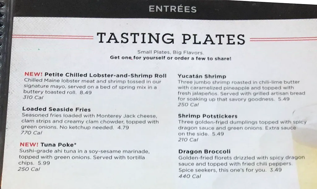 red lobster endless shrimp menu